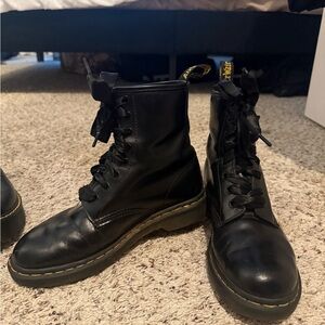 Dr. Martens Black Leather Boots